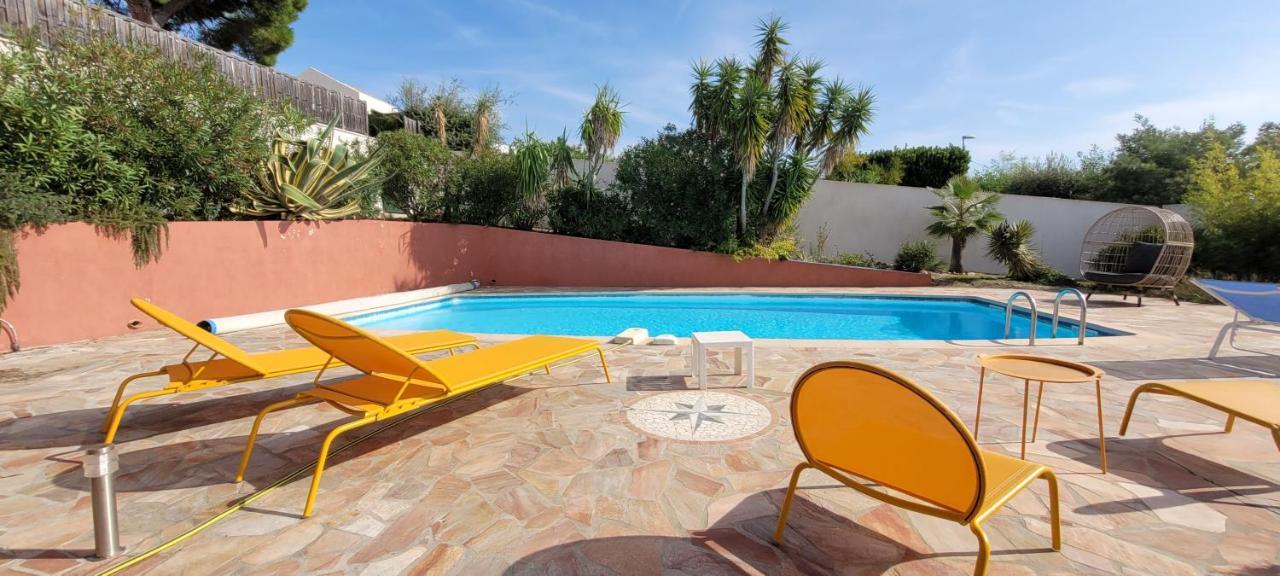 Villa Palm' Issambres 6-7 Personnes, Clim, Avec Piscine, Jardin Et Parking Prives La Garonnette-Plage المظهر الخارجي الصورة