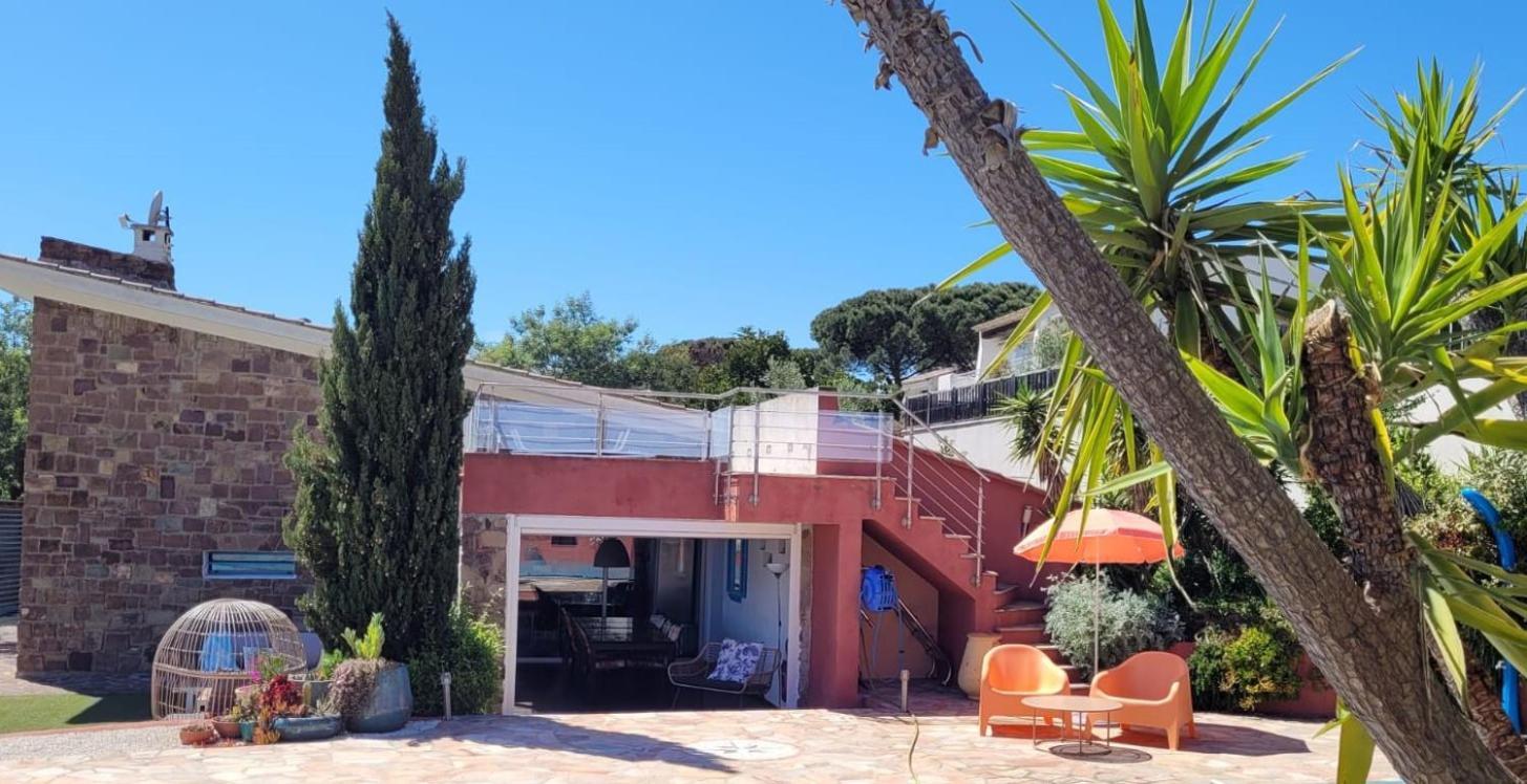 Villa Palm' Issambres 6-7 Personnes, Clim, Avec Piscine, Jardin Et Parking Prives La Garonnette-Plage المظهر الخارجي الصورة